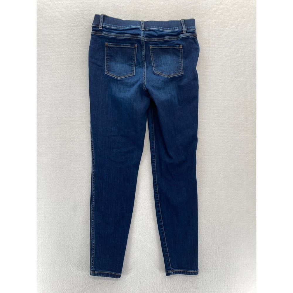 Spanx Jeans Women's 30x28 Pull On Skinny Ankle Dark Wash Blue Stretch Denim - Picture 12 of 12